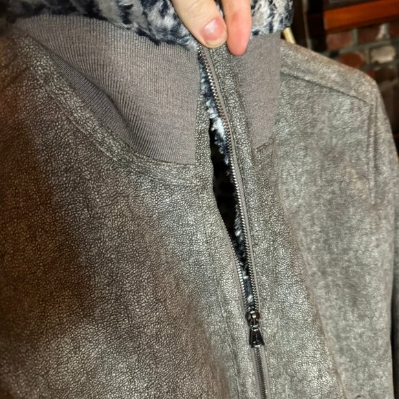 JOHN VARVATOS Faux Leopard Print Bomber "Monteiro" JACKET (sz. IT 48) - Picture 4 of 10